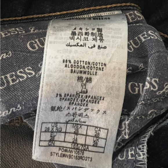 GUESS Women's Dark Blue Skinny Jeans - Picture 4 of 4